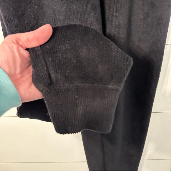 FABLETICS M Cozy cord woman black zip activewear casual soft onesie jumpsuit - Picture 5 of 16